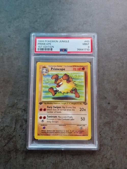 Primeape 1ère édition de Jungle PSA 9, Hobby & Loisirs créatifs, Jeux de cartes à collectionner | Pokémon, Comme neuf, Enlèvement ou Envoi