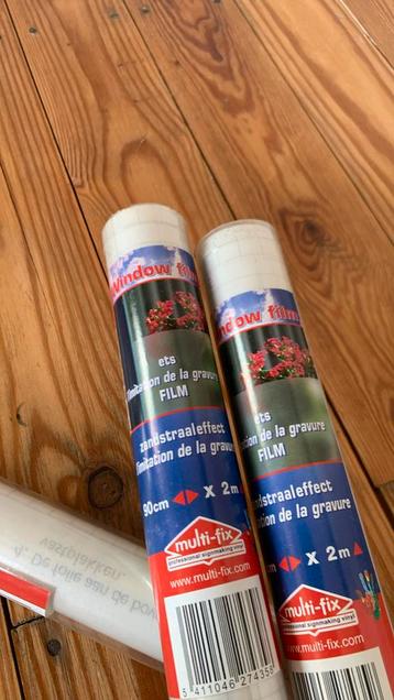 Raamfolie zandstraaleffect. Multifix beschikbaar voor biedingen