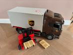 Bruder vrachtwagen, UPS container, vorkheftruck 2 en pallets, Ophalen, Zo goed als nieuw