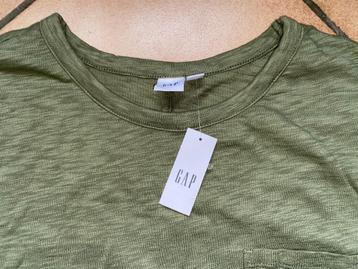 Gap T-shirtjurk XL 100% katoen kaki linnen stijl Nieuw ! beschikbaar voor biedingen