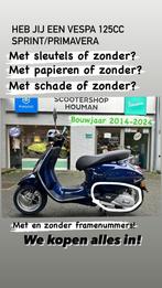 Inkoop vespa 125c sprint/primavera, Fietsen en Brommers, Benzine, Gebruikt, Ophalen of Verzenden, Vespa S