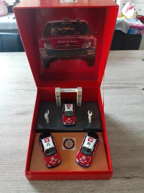 collectors box citroën xsara wrc worldchampionship 2003, Hobby en Vrije tijd, Modelauto's | 1:43, Zo goed als nieuw, Norev, Ophalen of Verzenden