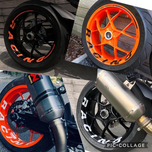RACING stickerset velgen KTM Superduke 1290/1390/GT en ander, Motoren, Accessoires | Stickers, Ophalen of Verzenden