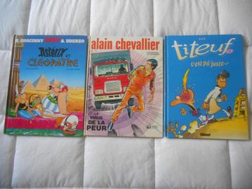 BD Titeuf/Asterix/Alain Chevalier. A beschikbaar voor biedingen