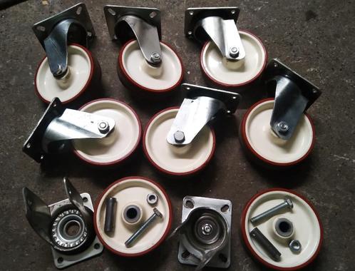 zwenkwielen 80/125mm, Prima staat als Nieuw, Doe-het-zelf en Bouw, Zwenkwielen, Zo goed als nieuw, Ophalen of Verzenden