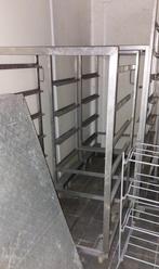 Inox vleeskarren, Ophalen, Gebruikt, Inox Meubilair