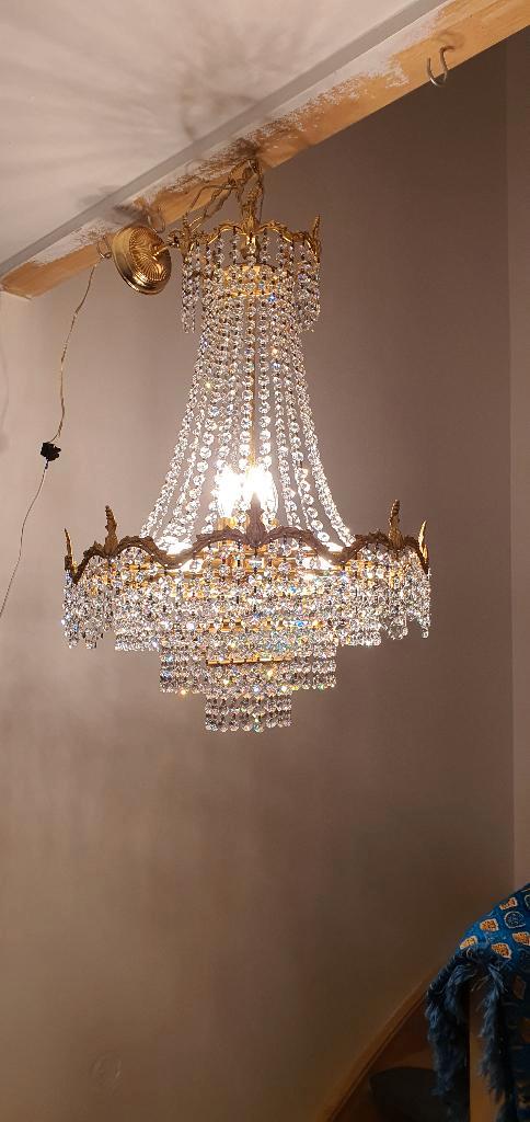 kristallen en antieke kusters, Antiek en Kunst, Antiek | Glaswerk en Kristal, Ophalen of Verzenden