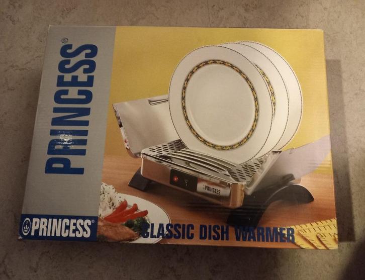 Nieuwe verchroomde stalen „Princess” bordenwarmer, Huis en Inrichting, Keuken | Servies, Nieuw, Overige typen, Overige stijlen