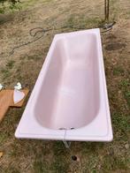 Mooi vintage ligbad en wastafel met planchette, Huis en Inrichting, Ophalen, Gebruikt