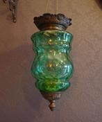 Vintage smaragdgroene kaarslamp, Ophalen