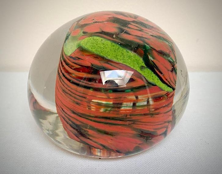 Val Saint Lambert Ancient Sulphide Ball Paper Press, Antiek en Kunst, Antiek | Glaswerk en Kristal, Ophalen of Verzenden