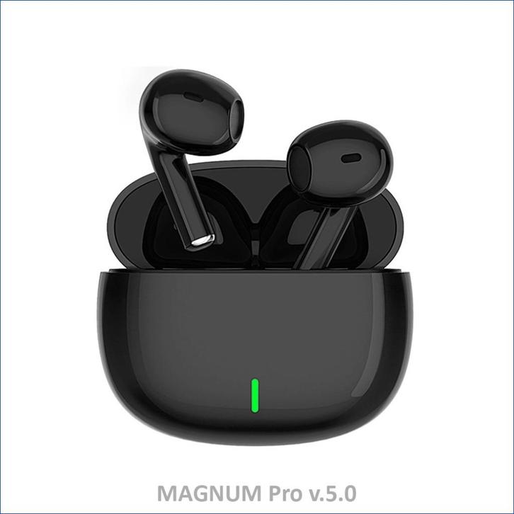MAGNUM Pro Earbuds v.5.0 – 2024 – ENC HD Call + Super Stereo, Telecommunicatie, Mobiele telefoons | Oordopjes, Nieuw, Bluetooth