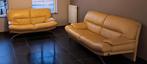 Lederen salon 3-zit en 2-zit, Huis en Inrichting, Zetels | Complete zithoeken, Ophalen, Zo goed als nieuw