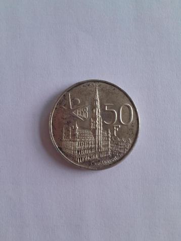 50 frank 1958 FR expo zilver beschikbaar voor biedingen