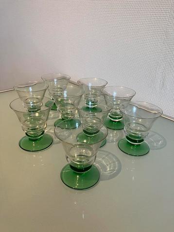 C 9 vintage glazen voor 9 Euro in totaal beschikbaar voor biedingen