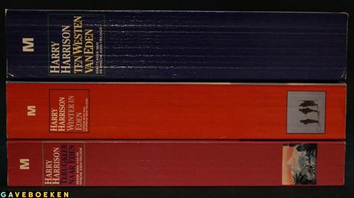 Epische Eden - Harry Harrison - Meulenhoff - 3x - Paperback, Livres, Science-fiction, Utilisé, Enlèvement ou Envoi