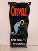 Enseigne publicitaire émaillée 2023 Orval Trappiste biere, Collections, Enlèvement ou Envoi, Utilisé, Panneau publicitaire