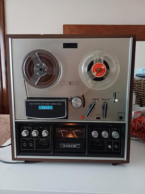 Akai 1731W 4 track stereo tape recorder magnétophone, TV, Hi-fi & Vidéo, Enregistreurs audio, Magnétophone, Avec bandes, Enlèvement ou Envoi