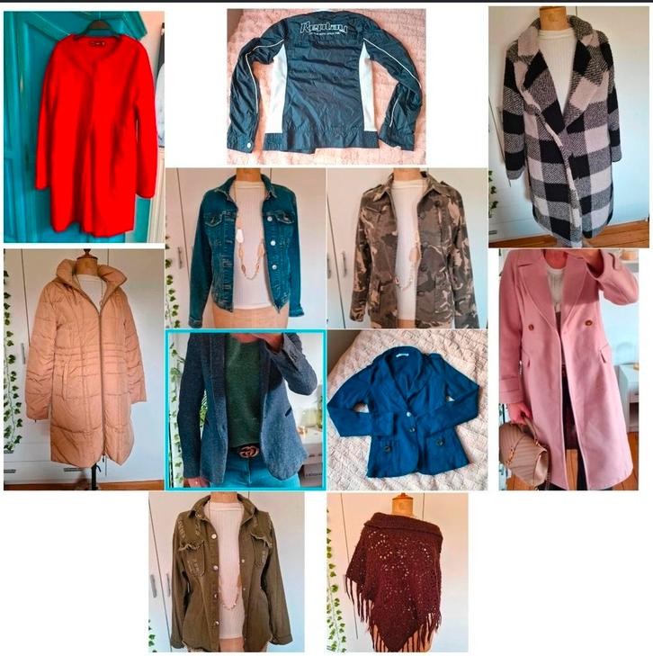 11 pièces : veste - blazer - manteau - poncho taille M en ex, Vêtements | Femmes, Vestes | Hiver, Comme neuf, Taille 38/40 (M)