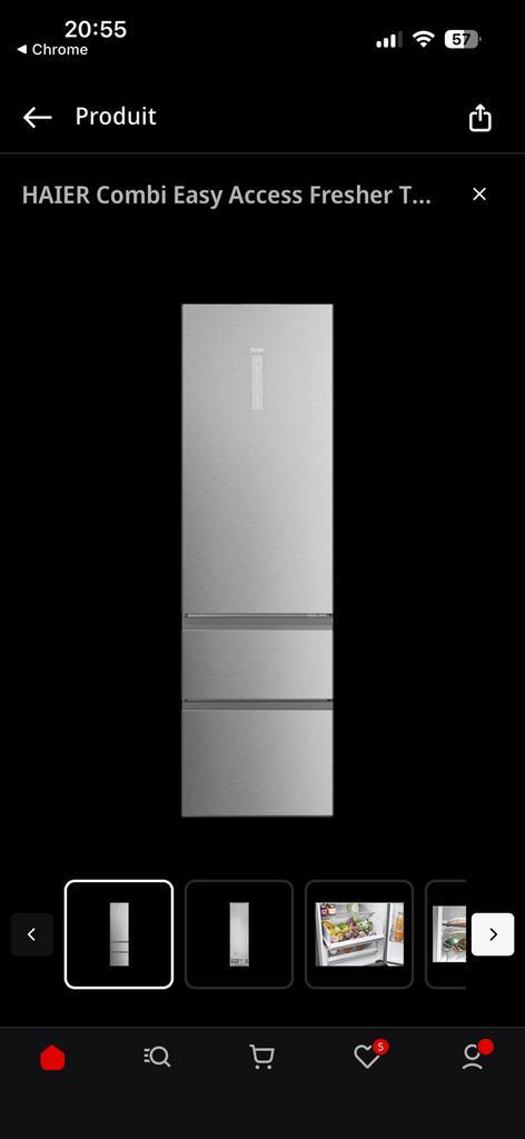Frigo Haier connecté comme neuf !!, Electroménager, Réfrigérateurs & Frigos, Comme neuf, Enlèvement