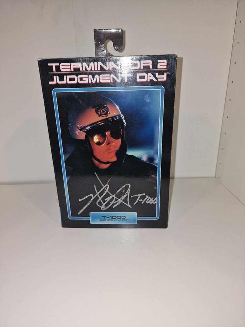 Terminator 2 Judgment Day T-1000 Motorcycle Cop Autograph!!!, Collections, Jouets miniatures, Neuf, Enlèvement
