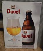 Panneau d'affichage en métal Duvel, Enlèvement ou Envoi, Utilisé, Panneau, Plaque ou Plaquette publicitaire, Duvel