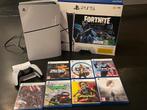 PS5 Slim 1TB Fortnite Disc edition + 7 games & garantie, Games en Spelcomputers, Ophalen, Zo goed als nieuw, Slim