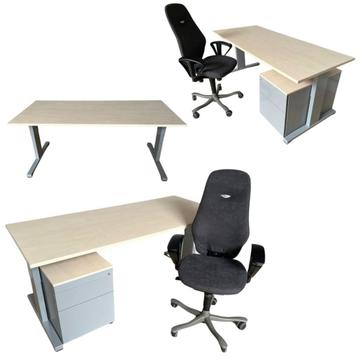 Bureau droit Pami 180x100cm avec cadre réglable en hauteur, Atelier, Enlèvement, Utilisé, Bureau