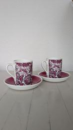 Set vintage tassen met onderbord koffie of thee, Antiek en Kunst, Ophalen