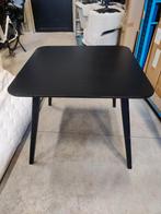 Zwarte vierkante tafel 90 cm, Ophalen, Zo goed als nieuw
