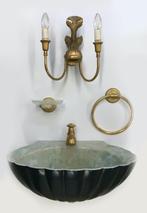 Antieke toilet wasbak set, Antiquités & Art, Enlèvement