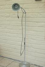 Vloerlamp staanlamp leeslamp met buigzame arm en reflector, Ophalen, Gebruikt, Metaal