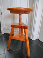 Vintage atelier kruk, Ophalen, Gebruikt, Hout