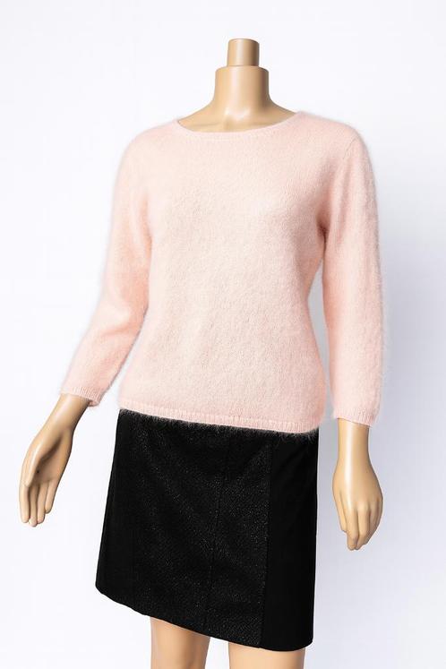 Luxe angoratrui van Roberto Collina – Made in Italy, Kleding | Dames, Truien en Vesten, Zo goed als nieuw, Maat 36 (S), Roze, Ophalen of Verzenden