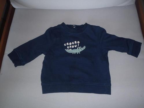 blauwe trui maat 62 - Kiabi, Kinderen en Baby's, Babykleding | Maat 62, Zo goed als nieuw, Jongetje, Truitje of Vestje, Ophalen of Verzenden