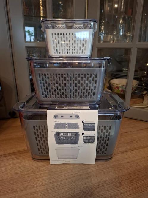 3 boîtes fraicheur pour votre réfrigérateur, Huis en Inrichting, Keuken | Tupperware, Nieuw, Ophalen