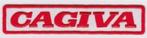 Cagiva strijk patch embleem logo - 124 x 24 mm, Ophalen of Verzenden, Nieuw