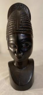 Afrikaanse vrouwensculptuur/standbeeld in ebbenhout, Antiek en Kunst, Ophalen of Verzenden