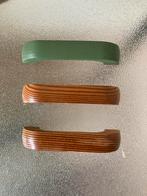 Drie houten handvatten, Ophalen, Gebruikt
