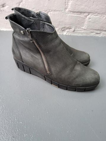 Bottines Wolky 40 en cuir noires