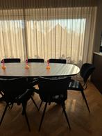 Velvet eetkamerstoelen, Huis en Inrichting, Stoelen, Ophalen, Zwart, Zo goed als nieuw, Stof