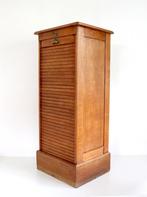 Antieke dossierkast - Vintage rolluikkast, Huis en Inrichting, Kasten | Roldeurkasten en Archiefkasten, Ophalen, Zo goed als nieuw