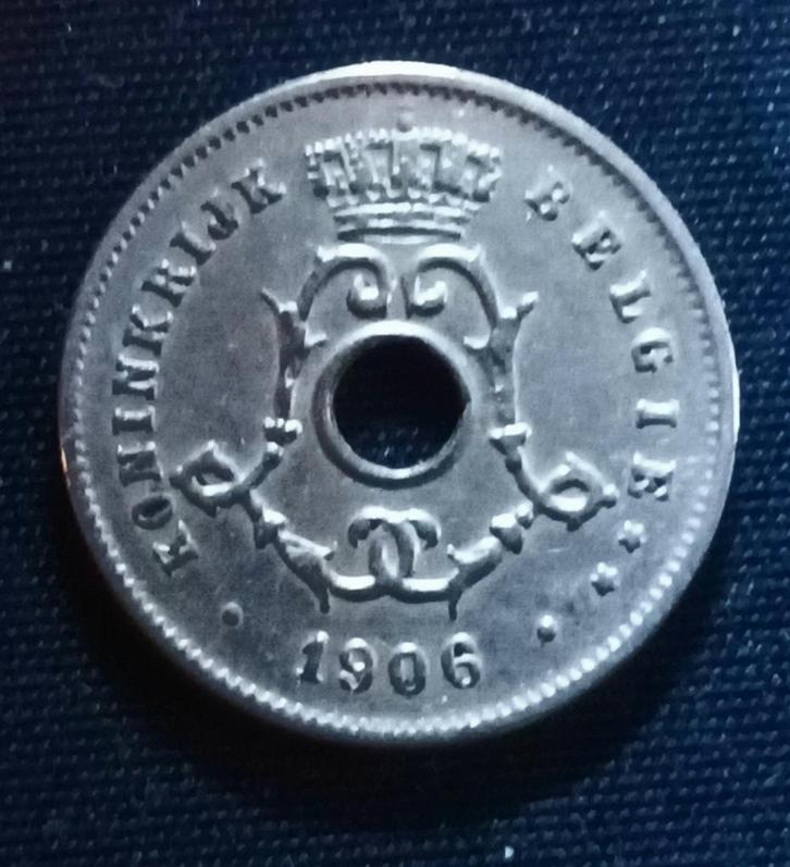 5 cent 1906 VL (met kruisje) - Leopold II, Postzegels en Munten, Munten | België, Losse munt, Verzenden