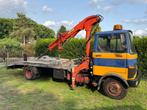 Mercedes 709D met 3,5 T kraan, Auto's, Vrachtwagens, Achterwielaandrijving, Mercedes-Benz, Particulier, 2 deurs
