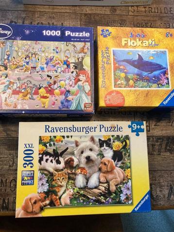 Verschillende puzzels beschikbaar voor biedingen