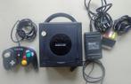 Gamecube Zwart + originele controller + kabels, Games en Spelcomputers, Games | Nintendo GameCube, Ophalen of Verzenden, Gebruikt