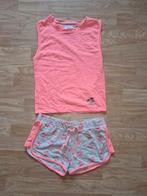 Ensemble de plage : Haut et short., Taille 36 (S), Sans manches, Porté, Rose