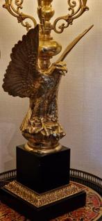 Lampe en bronze anciennes 94 cm, Enlèvement ou Envoi