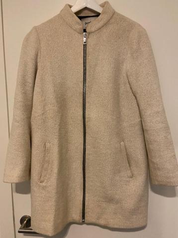 manteau mi-long beige Stradivarius M