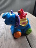 Rijdend Olifantje, Kinderen en Baby's, Speelgoed | Fisher-Price, Ophalen, Zo goed als nieuw, Duw- of Trekspeelgoed, Met geluid